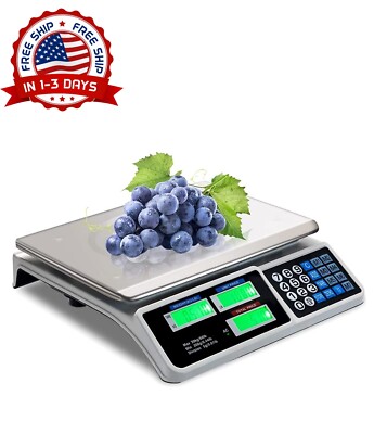 Pesador Bascula De Alimentos Comercial Para Negocios Carne Frutas Verduras  Nuevo