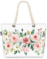 Void Tasche Rosen BordüRe Blumen-Muster Hochzeit Garten Rosen-BlüTen