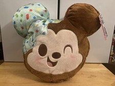 Large Disney Munchlings Mint Dipped Ice Cream Sandwich Mickey Mouse 10" Plush