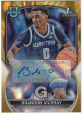 BRANDON MURRAY 22/23 Bowman Chrome U University GOLD WAVE Refractor RC Auto / 50