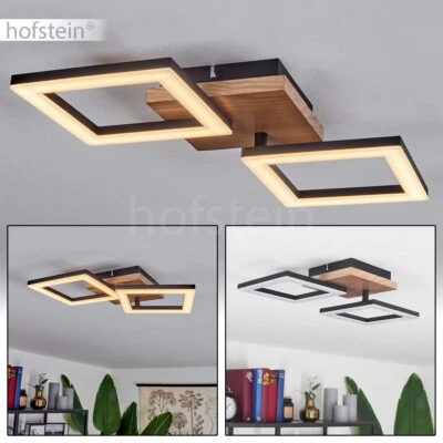 HOFSTEIN LED Decken Lampen Holz Flur Leuchten verstellbar Wohn Schlaf Zimmer Beleuchtung