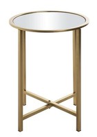 Haku Beistelltisch Gold ø 39 Cm Abstelltisch Ablagentisch Wohnzimmertisch Tisch