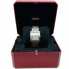 2023 Cartier Tank Francaise Large WSTA0067 Silver Roman Dial Steel Box Papers 6