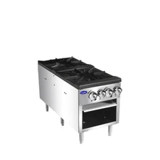 Atosa ATSP-18-2-LP 24" DOUBLE Stock Pot Stove PROPANE WITH 5 YEARS PARTS & LABOR