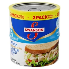 Swanson White Premium Chunk Canned Chicken Breast 🥪 12.5 OZ Can (Pack of 2)