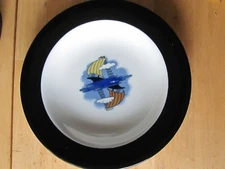 DEEP PLATE MADE FOR BLOOMINGTON EQUIPMENT CO ILL , BY SHENANGO CHINA