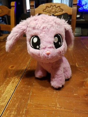 TIC TAC TOY Purple Plush Dog (Stuffed Toy) Big Sewn Eyes