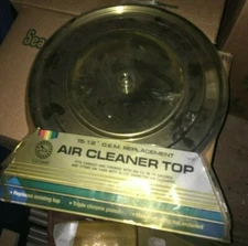 CAL CUSTOM 15 1/2" CHROME AIR CLEANER FLAT TOP FACTORY WRAP CAMARO/FIREBIRD 1255