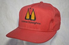 Vintage Water Weights Red Baseball Cap Hat by The Professional Made in USA