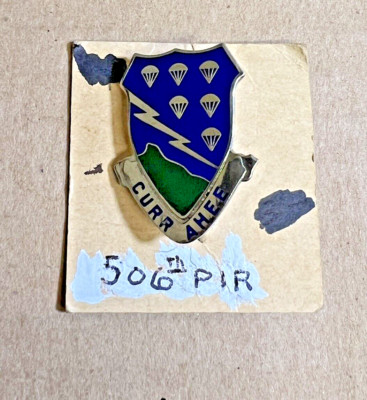 Army DUI DI CB clutchback 506th AIRBORNE INFANTRY REGIMENT | eBay