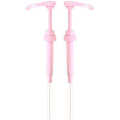 Pink Coffee Syrup Pump for 750 ml Bottles (Pack of 2) Fits Torani and more