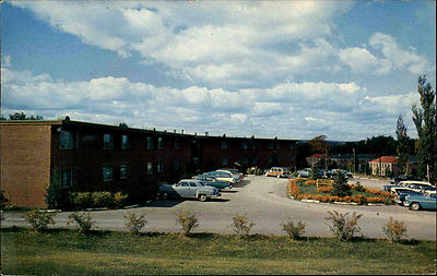 Ithaca New York USA America postcard ~1960 Cornell Heights Residential Club
