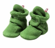 NEW Original Zutano Baby Booties 18M Green Apple Stay-On Fleece Infant Socks