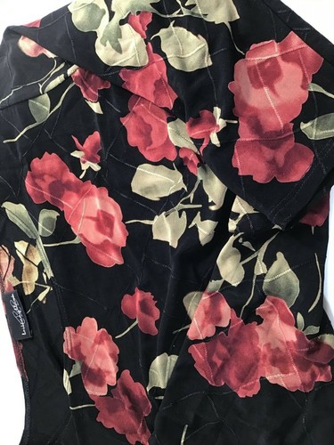 Brittany Black Womens Blouse SUPER ELEGANT Evening Wear Stretch Sheer S/M USA - Picture 11 of 12