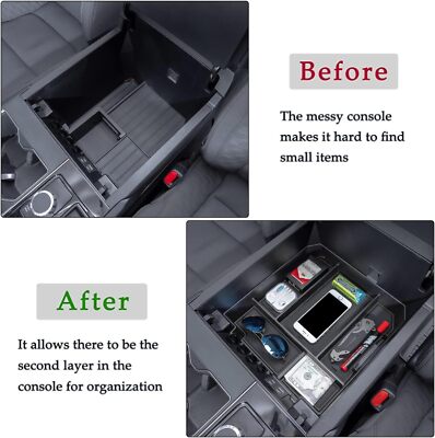 [NEW ] for Toyota Sequoia 2023-2026 Center Console Armrest Box Organizer Tray
