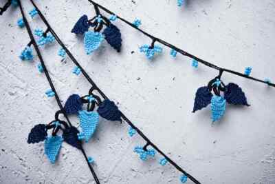 Oya Crochet Necklace Needle Lace 143.70'' BRAND NEW FAST Shipment halime-004
