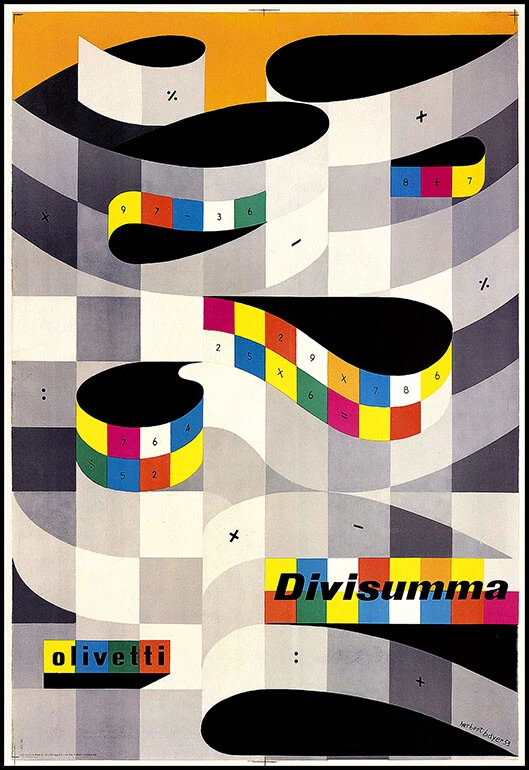 アートポスター Olivetti 1965│名作デザイナーズ家具のインテリア
