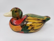 ENESCO 8" Ceramic Mallard Wild Duck Figurine Decoy Fruit Detail