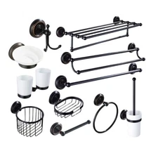 Black Oil Rubbed Brass Bathroom Accessories Set Bath Hardware Towel Bar yzh130
