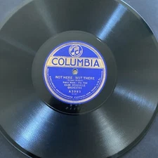 1923 JAZZ Club Deauville Orchestra 78 rpm COLUMBIA 3993 NOT HERE NOT THERE E