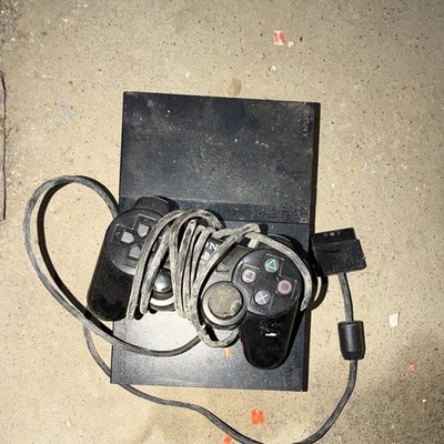 Sony PlayStation 2 PS2 SCPH-75001 Slim Black Console w/ Wired Controller DVD
