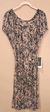 Kenneth cole reaction womens sleeveless belted  Dress dusty camel Size M 