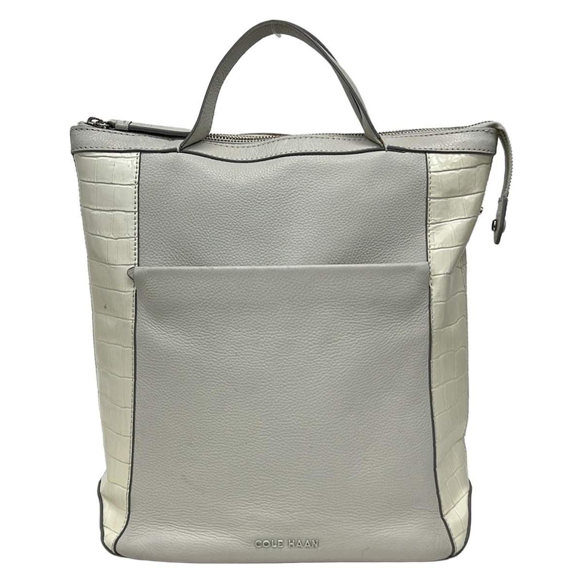 COLE HAAN - White Cream Leather Shoulder Bag | eBay