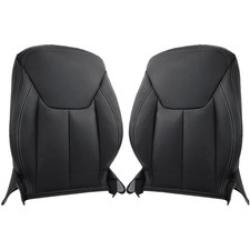 Black Replacement Seat Cover for Driver Passenger Top Lean Back SUV 2013-2017