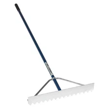 Seymour Midwest Asphalt Lute,Aluminum,66 in. L,20 Tines 56929GRA Seymour Midwest