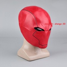 Red Hood Mask Halloween Prop DC Comics Batman Cosplay Helmet Headgear Xmas Gift