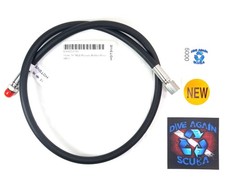36" High Pressure HP Hose Scuba Dive Computer SPG 4,350 PSI Flexible Rubber 91cm