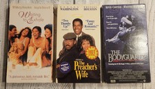 3 Vhs - The Bodyguard - The Preachers Wife - Waiting To Exhale - Whitney Houston