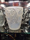 Signed Rene Lalique Vase Circa 1938 Muscat Grapes and Leaves AS IS  — photo 3