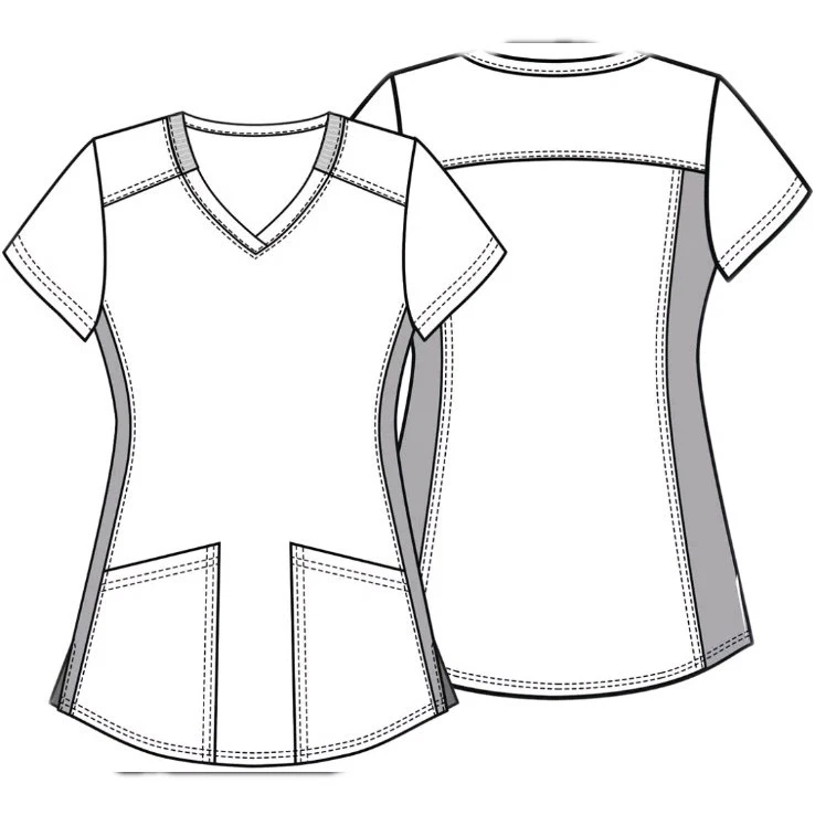 Doc McStuffins Cherokee Scrubs Womens XL Tooniforms Disney V Neck Top TF780 DCSM - Image 3 of 4