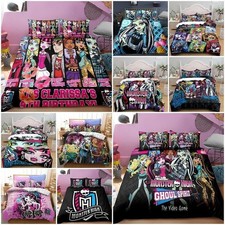 3D Monster High Bedding Set Quilt Duvet Cover Pillowcase Single Double