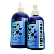 Spectrum Silver AG Ionic Nano Silver Personal Care Solution 99.99 Fine 45 PPM