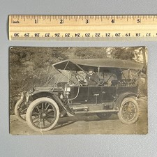 1910 Packard Model 30 Touring Car Rppc Antique Automobile Brass Era Postcard Vtg 1910 Packard Model 30 Touring Car Rppc Antique Automobile Brass Era Postcard Vtg