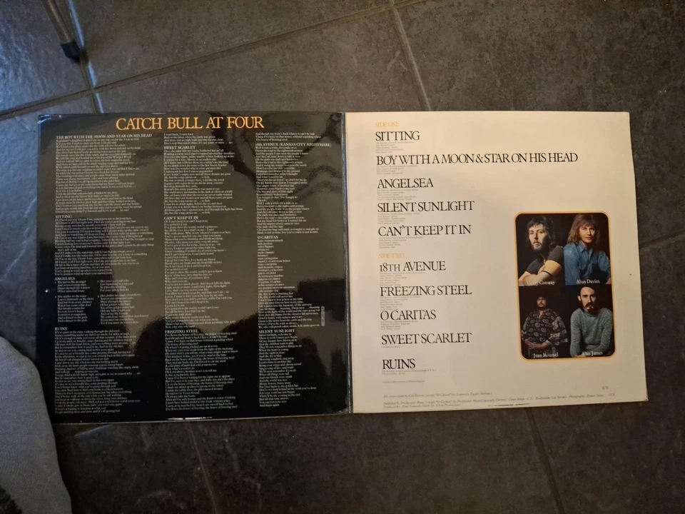 CAT STEVENS CATCH BULL AT FOUR VINYL LP 1972 NEAR MINT - Image 3 of 4