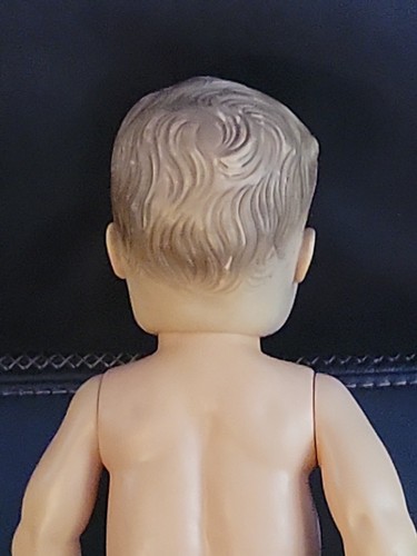 Muñeca bebé bebida/húmeda vintage ojos dormidos ojos azules cabello moldeado 19" - Imagen 5 de 9