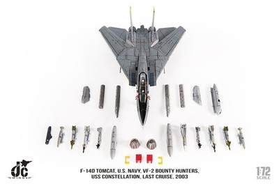 F14D Tomcat US Navy VF-2 Bounty Hunters, Last Cruis Modellflugzeug JC-Wings 1:72