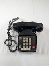 RadioShack Desk Phone Black Vintage Touch-Tone Office Telephone Model 43-371