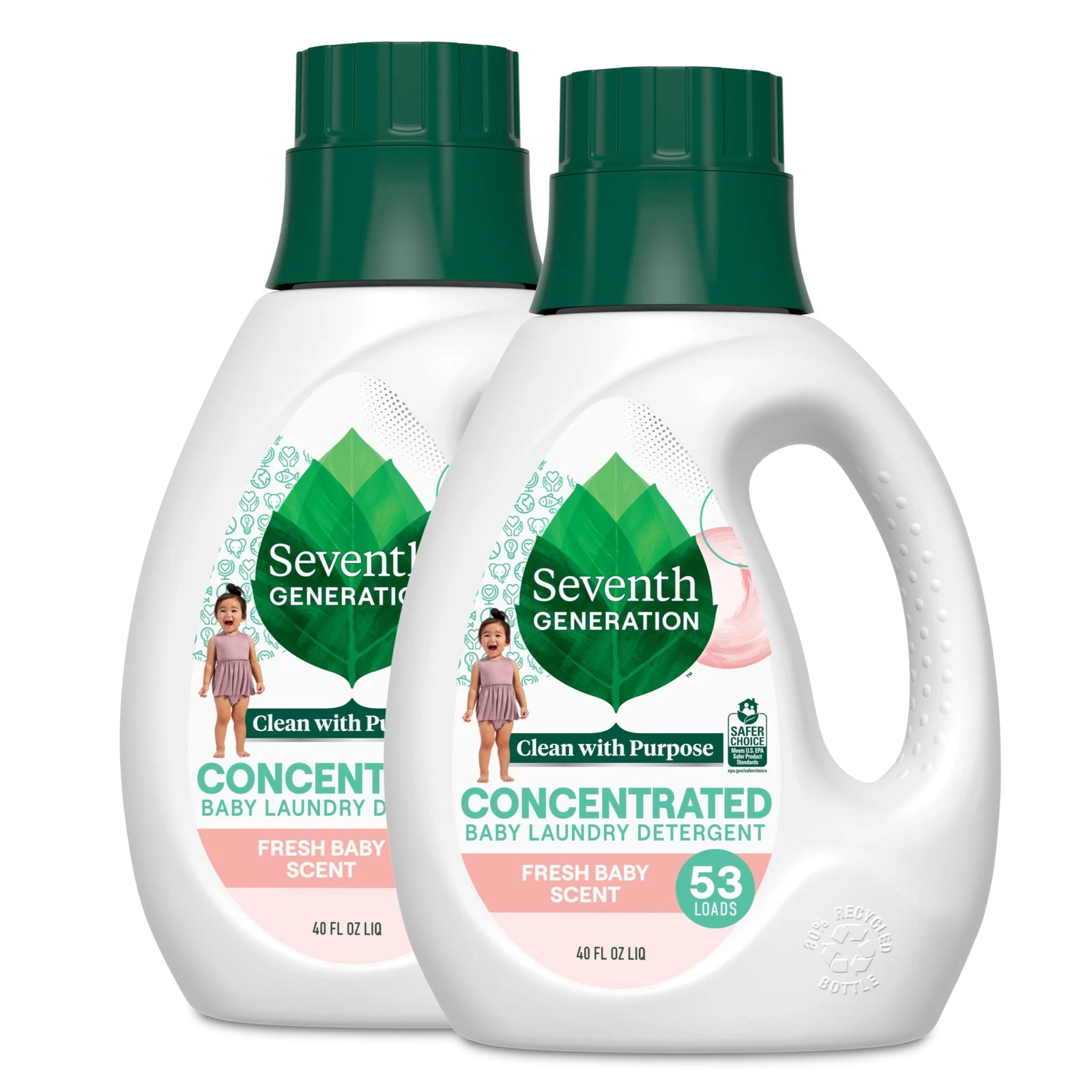 Seventh Generation Concentrated Baby Laundry Detergent, Fresh Scent, 40 Fl Oz,
Opens in a new window