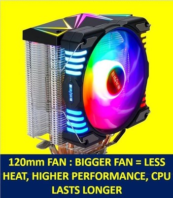 CPU Heatsink Fan Cooler 4 AMD RYZEN intel LGA 1150 1151 1155 1156 1200 1366 1700