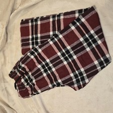 Set of 2 Woman s Flannel Lounge Red/Black Pajama Pant