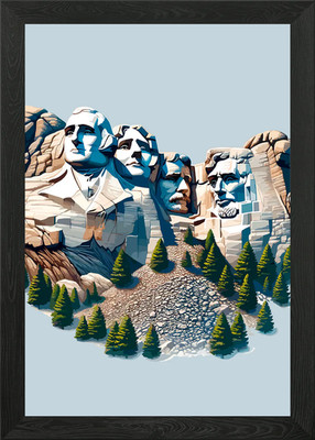 Mount Rushmore National Monument Gerahmtes Wandbild Poster Leinwanddruck Bild