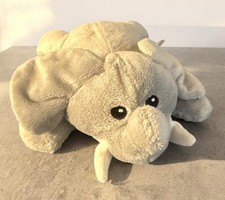 Melissa Doug Gray Elephant 10 Plush Laying Stuffed Animal