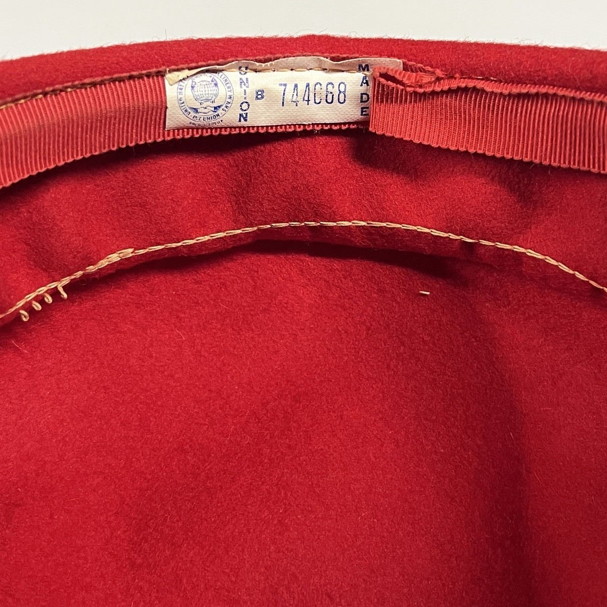 Vintage Red Wool Glenover Henry Pollack Hat Union Made Cap Circa 50s/60s Henry Pollack Hat - Etsy main image 3