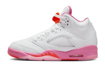 Jordan 5 Retro WNBA Pinksicle Safety Orange GS - 440892-168 Size
