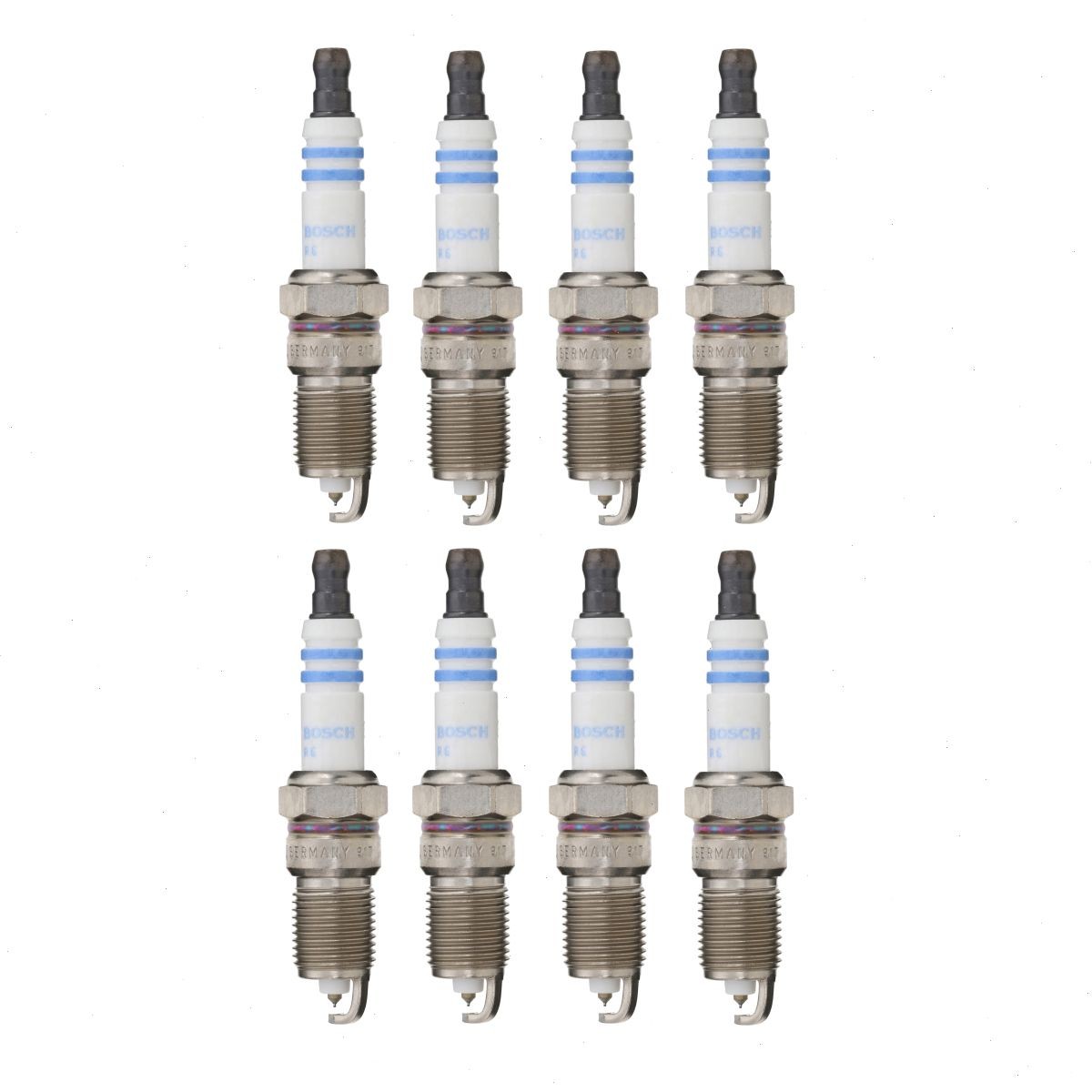 8 pc Bosch Double Iridium Spark Plugs for 2000-2014 Chevrolet Tahoe 4.8L oh