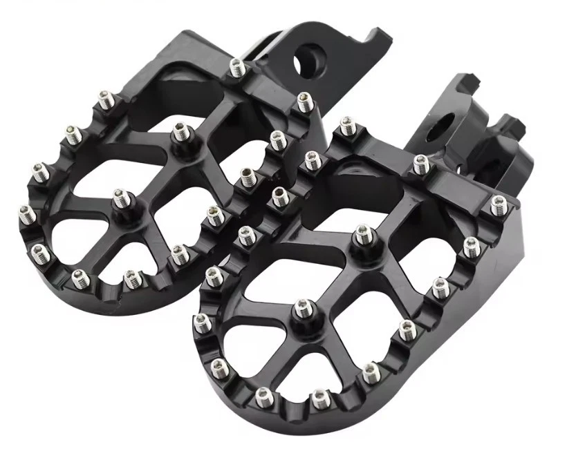 KIMISS Staffa Di Montaggio Per Pedane In Acciaio – Ricambio Per Pit Bike CRF50 E Similari (nera) - 4